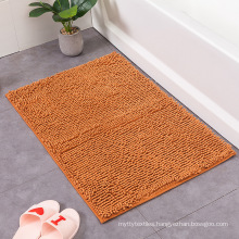 Cheap Bathroom Washable Comfortable Anti Skid Mat Soft Shaggy Absorbent Water Microfiber bath mats for shower floorH